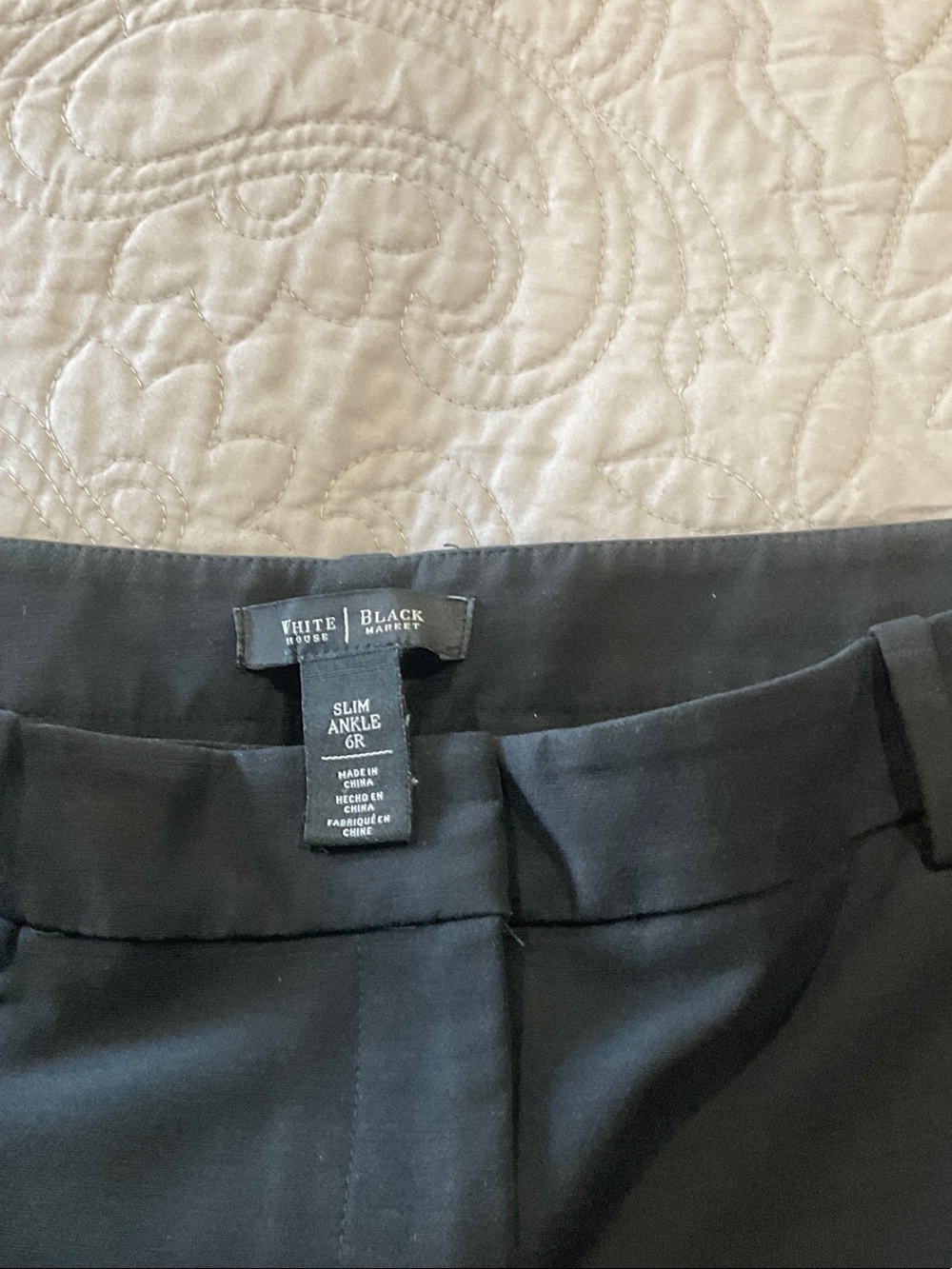 White House Black Market Black Slim Ankle Pants - Women's